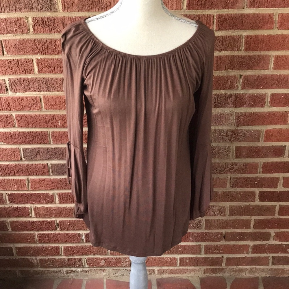 Flirty Chocolate brown top NEW